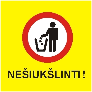 Sign "Do not litter"