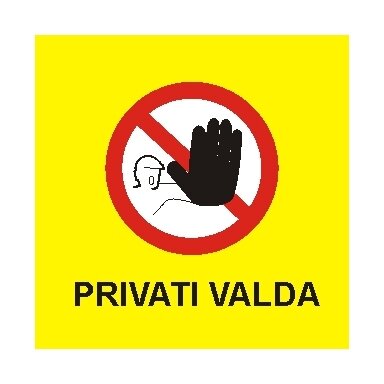 Sign "Private property" Sign "Private property"