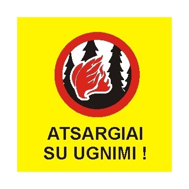 Sign "Careful with fire" Sign "Careful with fire"