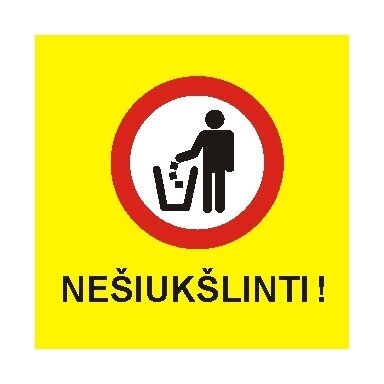Sign "Do not litter" Sign "Do not litter"