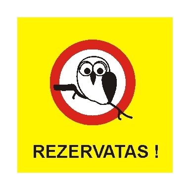 Sign "Reserve" Sign "Reserve"