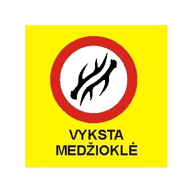Warning "Hunting is going"