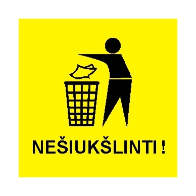 Sign "Do not litter"