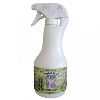 Product against animal horns scratching and bark peeling