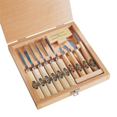Gouge-knife set 11 psc