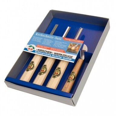 Gouge knife set 4 pieces.