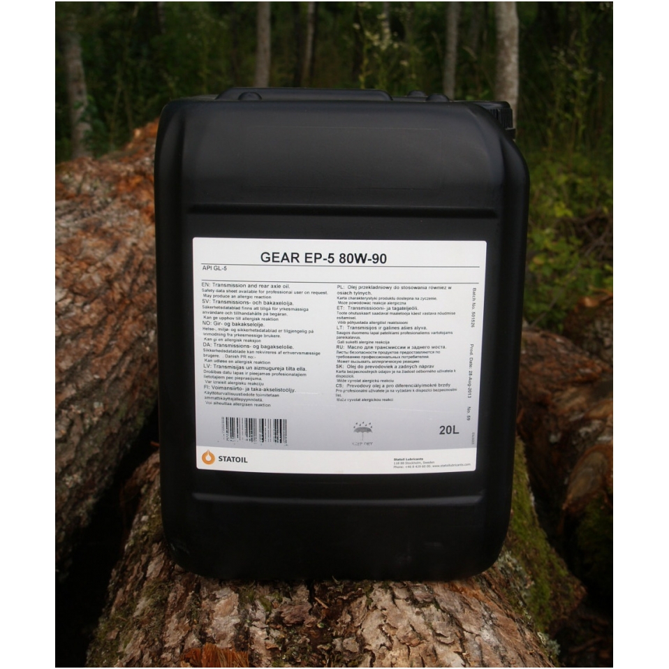 Gear oil GEAR EP-5 80W-90 20 L 'Statoil'