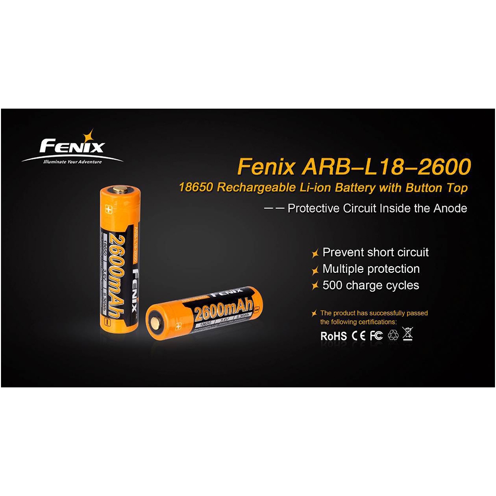 Fenix battery 18650 ARB-L18-2600 1