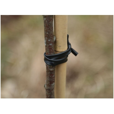 Plastikinė virvelė medžių tvirtinimui juoda STRONG 5 kg 4 mm, 530 mb