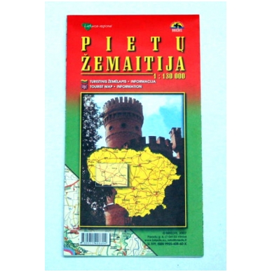 Folding map "Pietų Žemaitija" Folding map "Pietų Žemaitija"