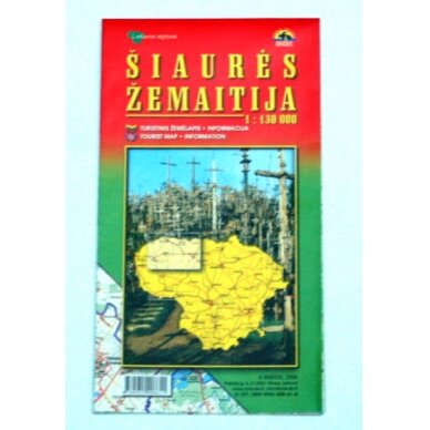 Folding map "Šiaurės Žemaitija" Folding map "Šiaurės Žemaitija"