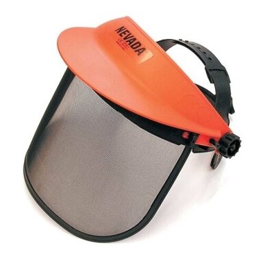 Face protection with a metal panel