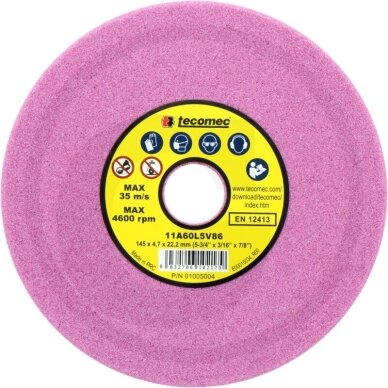 Diskas galandimo 145/4,7/22,2 raudonas 1 Diskas galandimo 145/4,7/22,2 raudonas 1