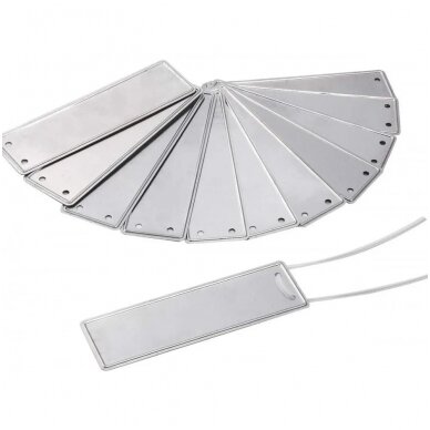 Aluminium labels 50 pcs. Aluminium labels 50 pcs.