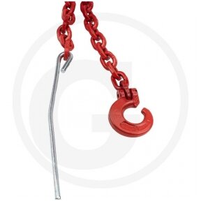 Choker chain With sling hook and insertion needle 2,5 m 7 mm