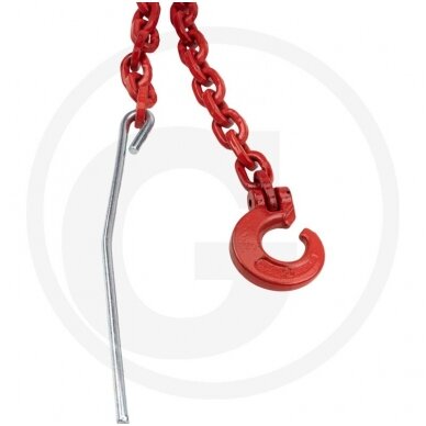 Choker chain With sling hook and insertion needle 2,5 m 7 mm