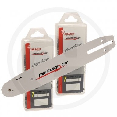 GRANIT Endurance Cut Saw chain/guide bar set 2+1 Half chisel