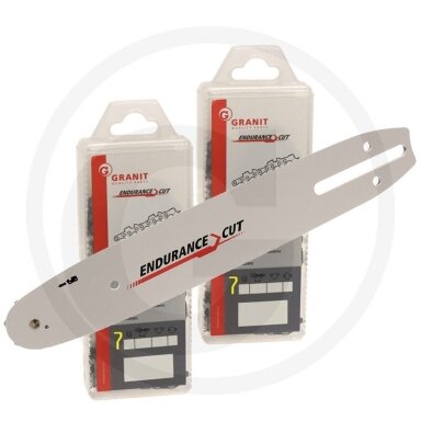 GRANIT Endurance Cut Saw chain/guide bar set 2+1 50 cm 1,5 72E .3/8''
