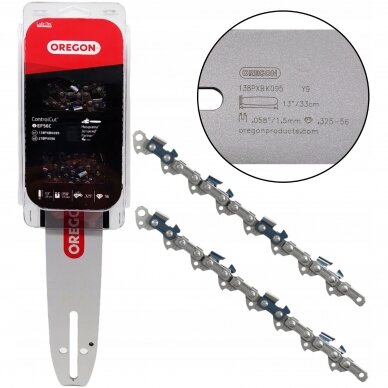 Cut Saw chain/guide bar set 2+1 Oregon 33 cm 1,5 56E Cut Saw chain/guide bar set 2+1 Oregon 33 cm 1,5 56E