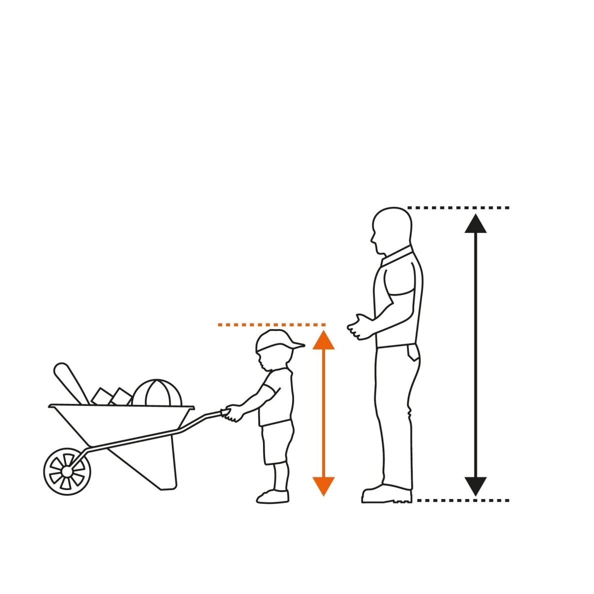 Truper wheelbarrow for children 88x41cm 1 Truper wheelbarrow for children 88x41cm 1