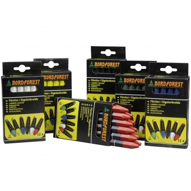 Marking crayons for logs,, NORDFOREST 12 pcs. Marking crayons for logs,, NORDFOREST 12 pcs.