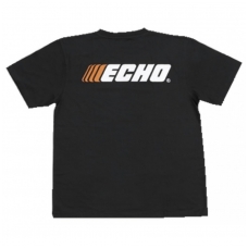 Marškinėliai ECHO, juodi