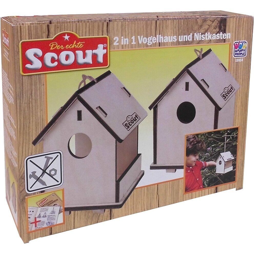 Happy People Scout 2-in-1 birdhouse
