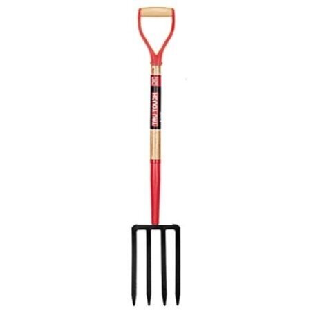 Truper spading fork with 4 tines and wooden shaft, 100cm Truper spading fork with 4 tines and wooden shaft, 100cm