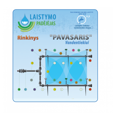 Greenhouse watering system "Pavasaris" for water supply Greenhouse watering system "Pavasaris" for water supply