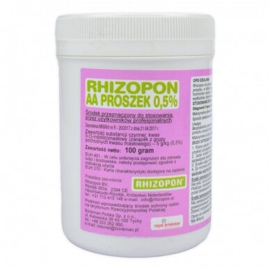 Stimulator Rhizopon Aa 0,5 % 100g Stimulator Rhizopon Aa 0,5 % 100g
