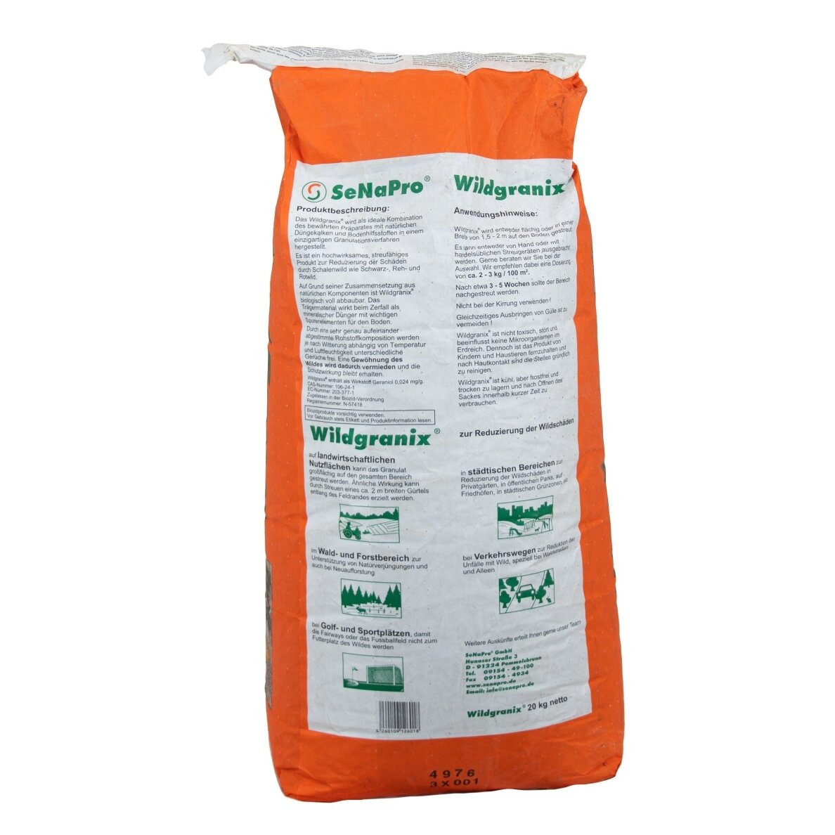Priemonė WILDGRANIX® laukiniams žvėrims atbaidyti 20 kg 1